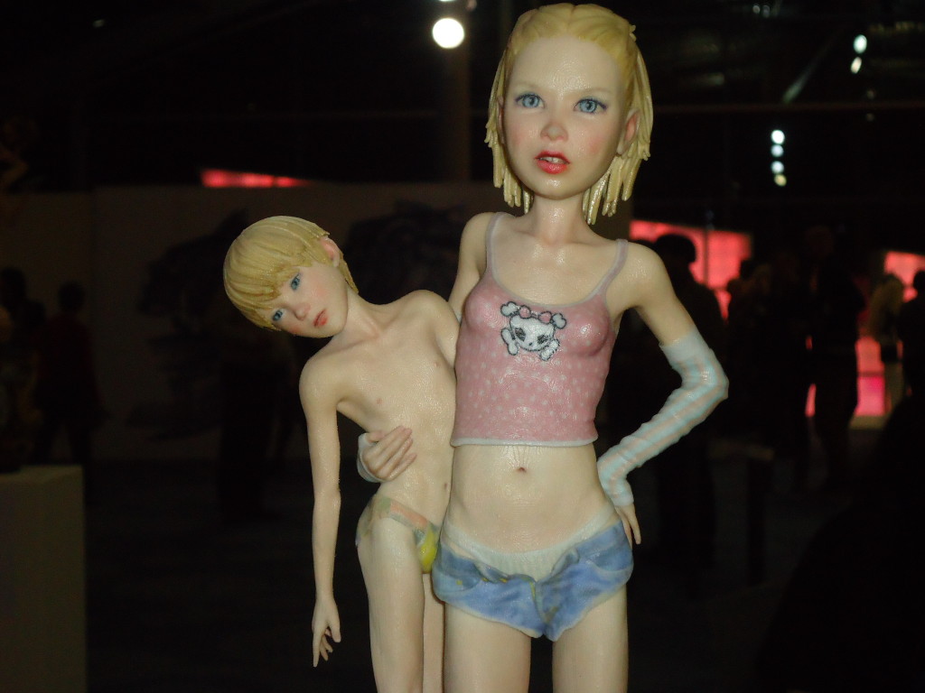 3-D-sculptuur Eric van Straaten op Realisme-beurs. Eigen foto