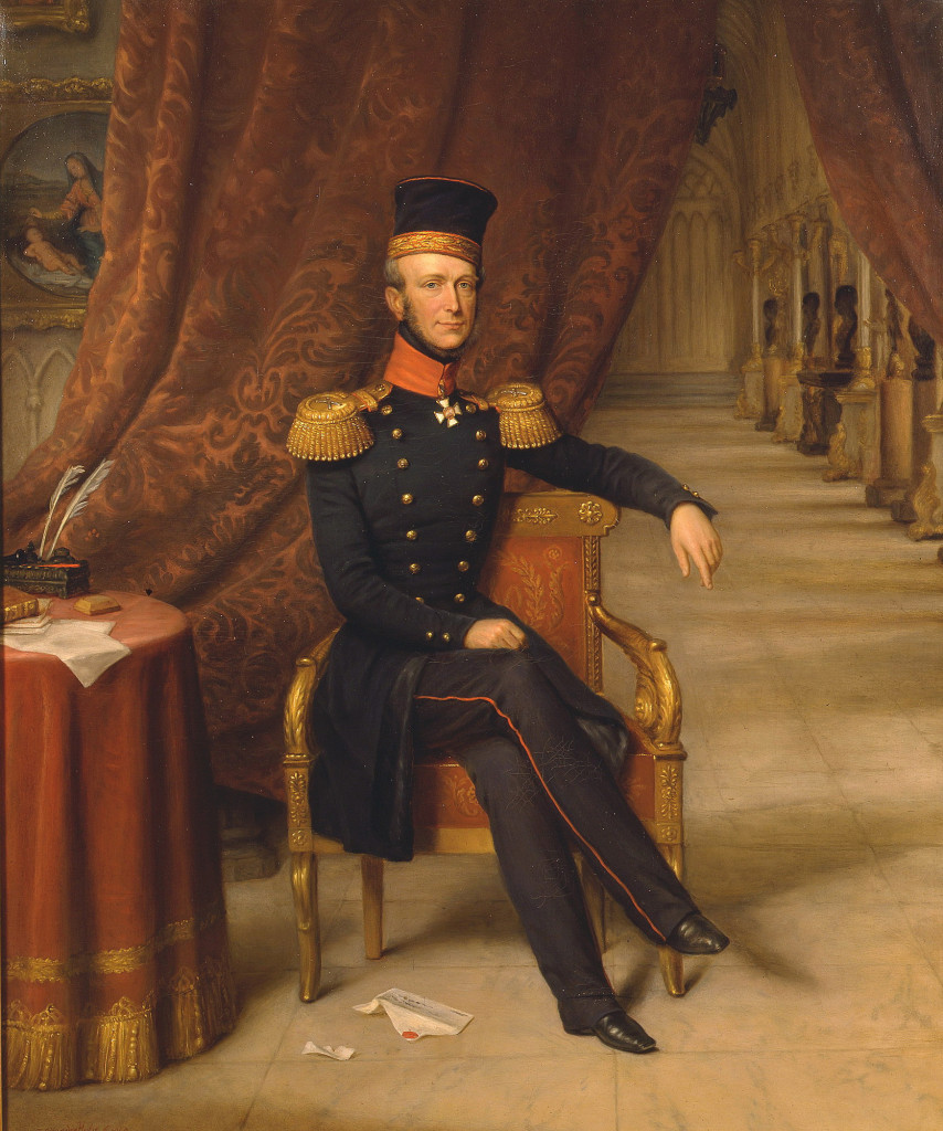 Jean-Batipst Van der Hulst, Koning Willem II voor zijn kunstgalerij in Paleis Kneuterdijk. 1848, Koninklijke Verzamelingen