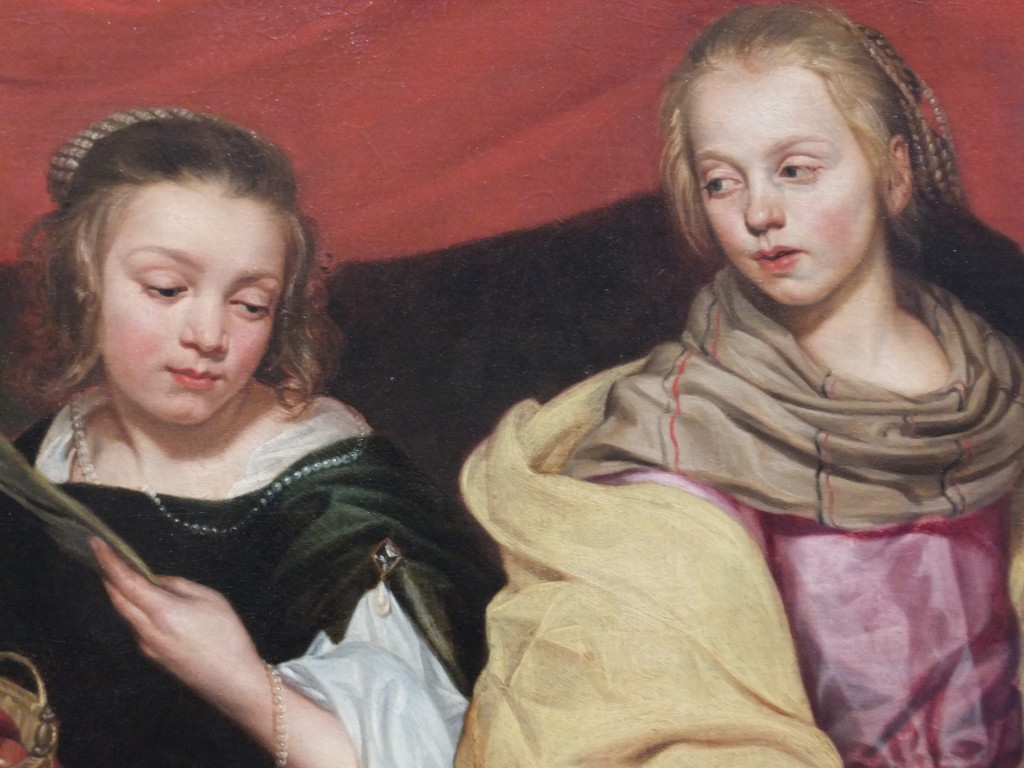 Michaelina Wautier (werkzaam ca. 1643-1660), Twee meisjes als de heiligen Agnes en Dorothea, Koninklijk Museum voor Schone Kunsten Antwerpen