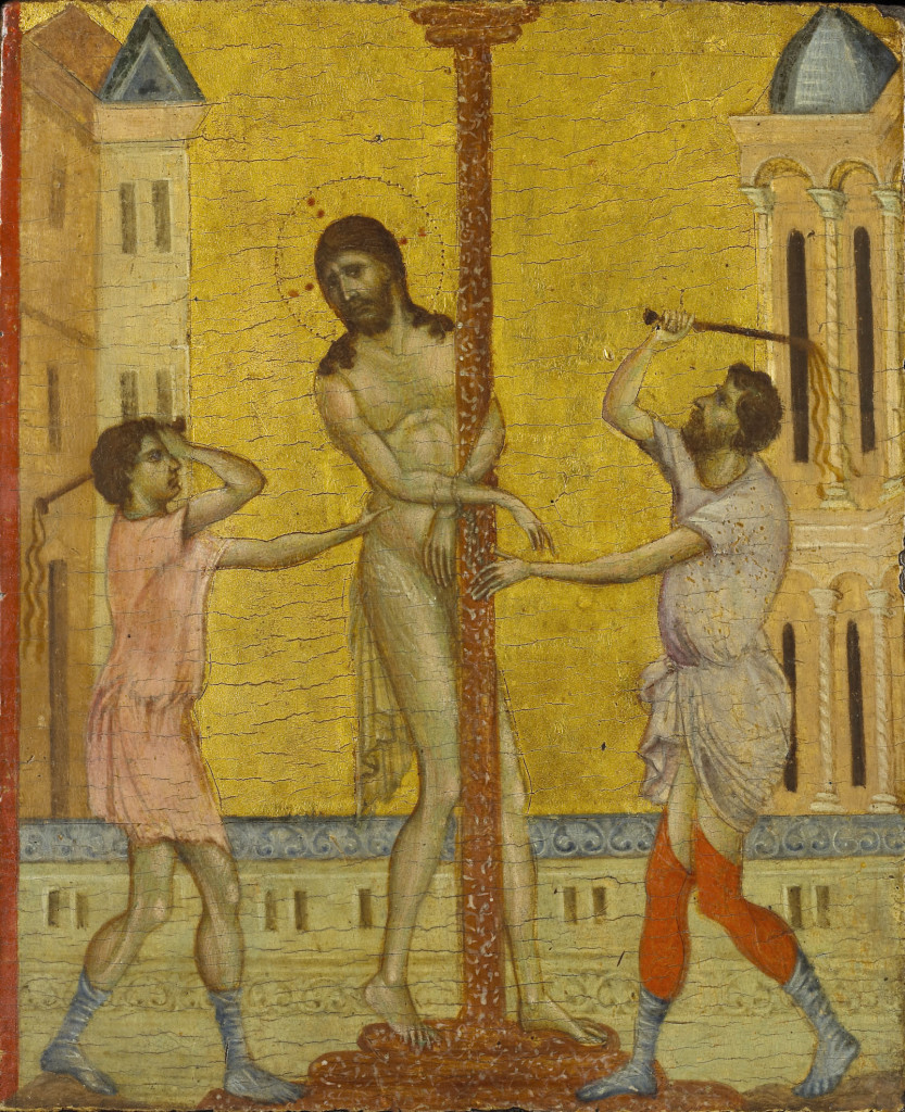 Cimabue, The Flagellation of Christ, ca. 1280, tempera on panel, 24,8 x 20 cm. The Frick Collectio, New York, photo: Michael Bodycomb