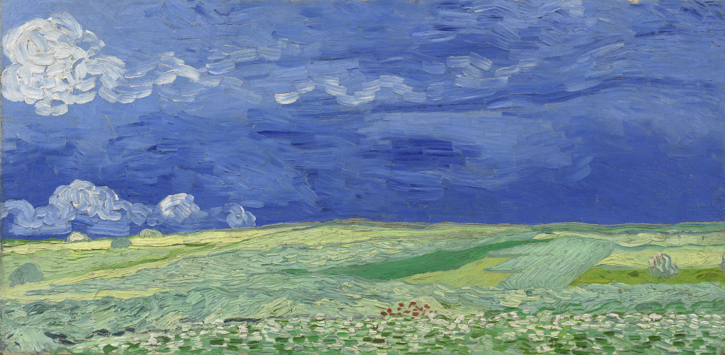 Korenveld met onweerslucht, Vincent van Gogh, 1890, foto Van Gogh Museum
