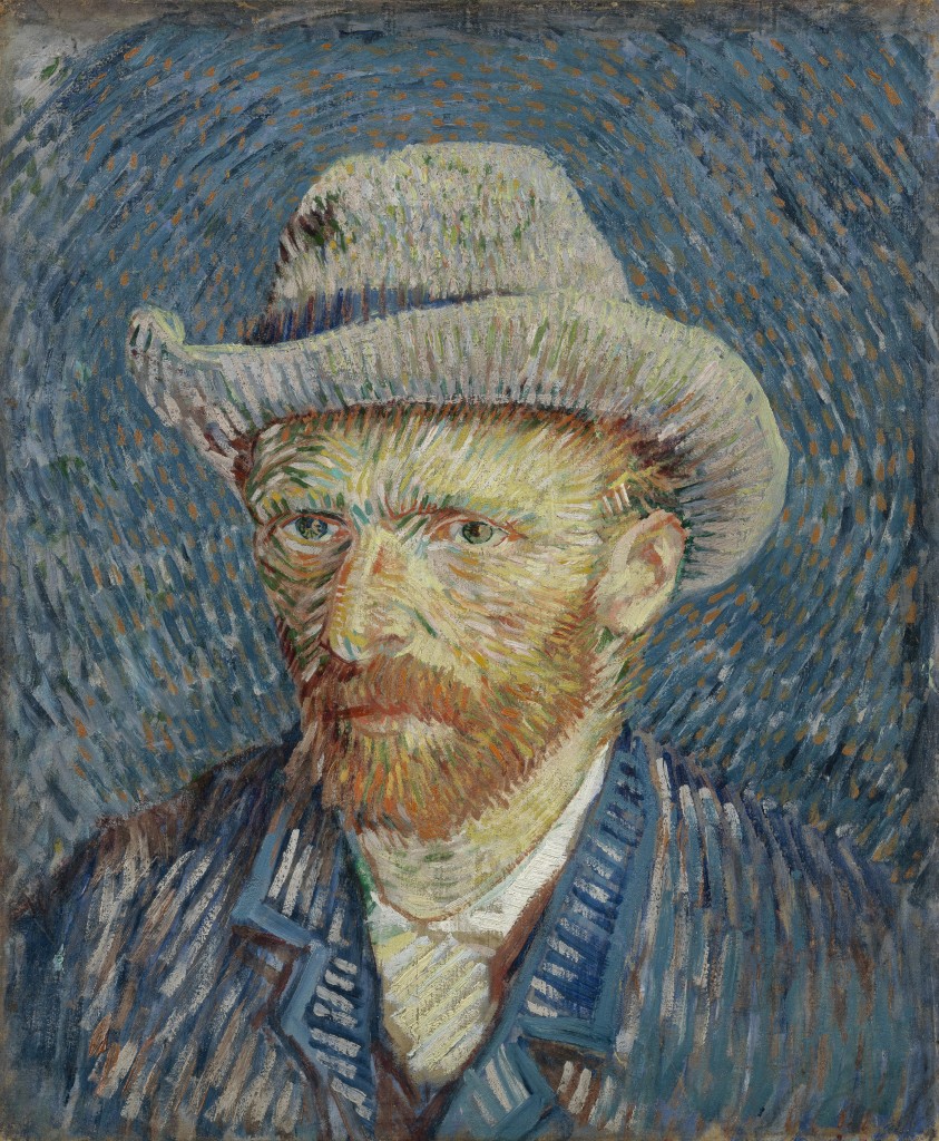 Zelfportret met grijze vilthoed, Vincent van Gogh, 1887, foto Van Gogh Museum