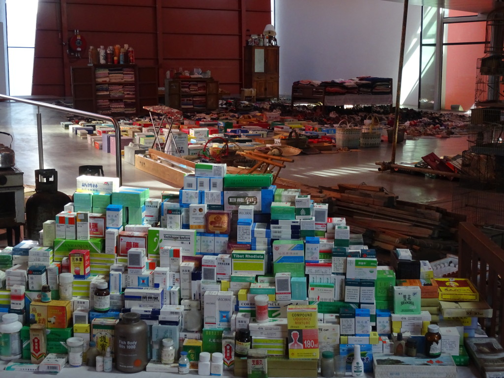 Een ander deel van 'Waste Not', vele vierkante meters groot. Eigen foto