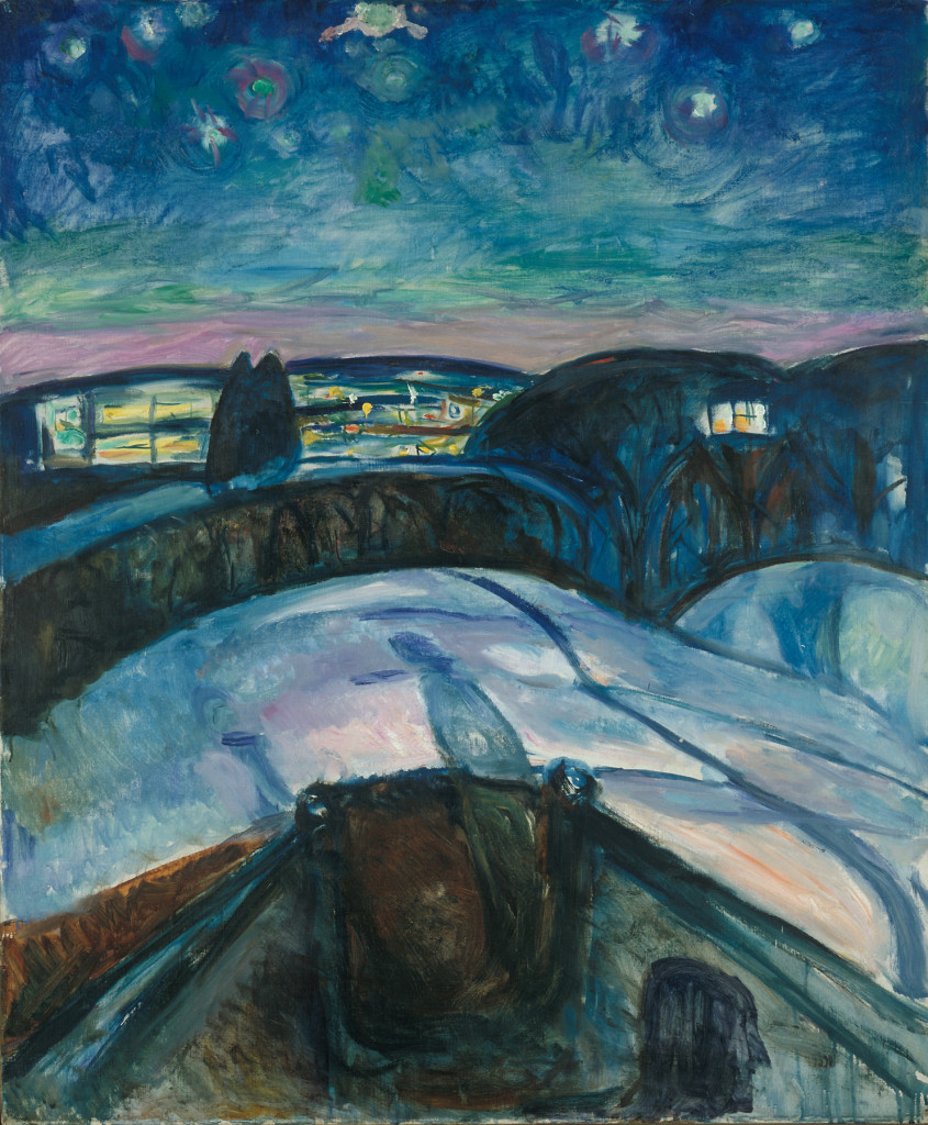 Edvard Munch, Sterrennacht, 1922, Munchmuseum,Oslo, foto Van Gogh Museum