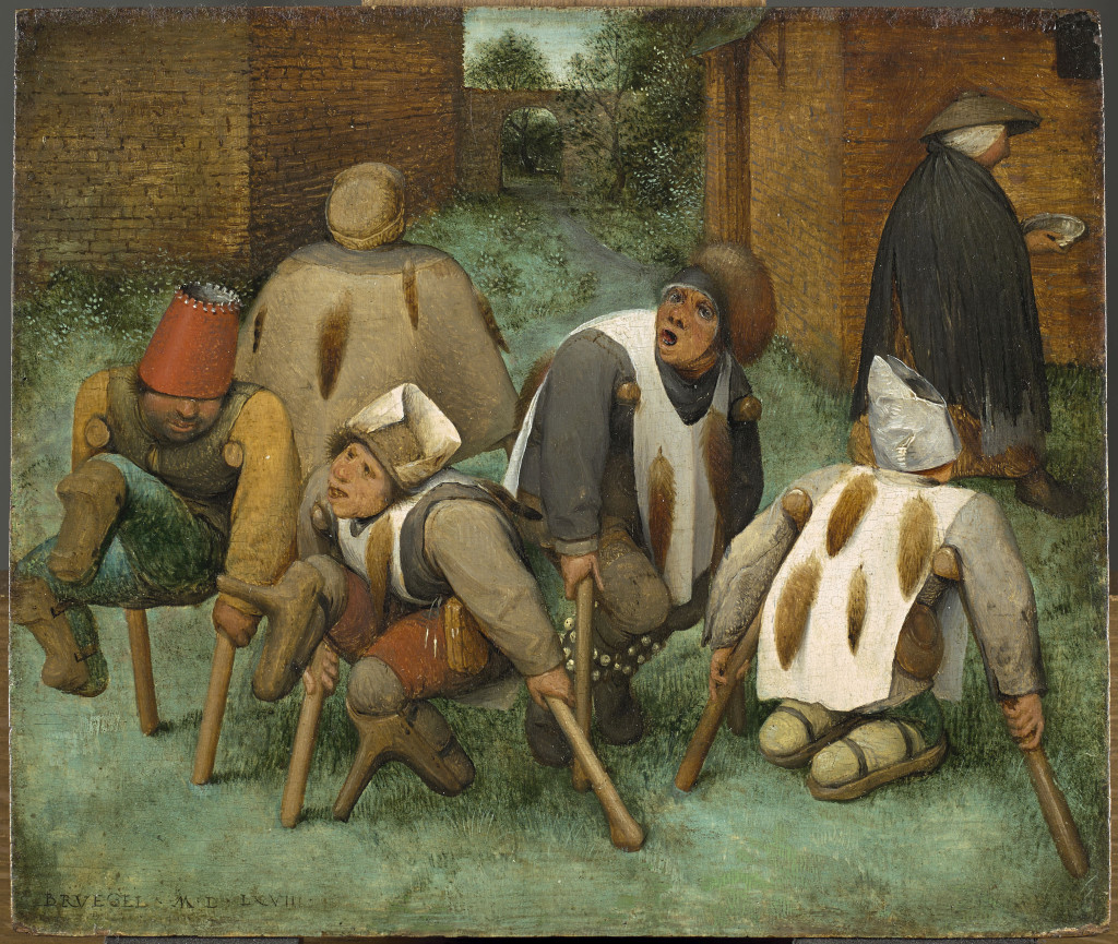 Pieter Bruegel, De kreupelen, 1568, collectie Musée du Louvre, Parijs, foto Boymans Van Beuningen