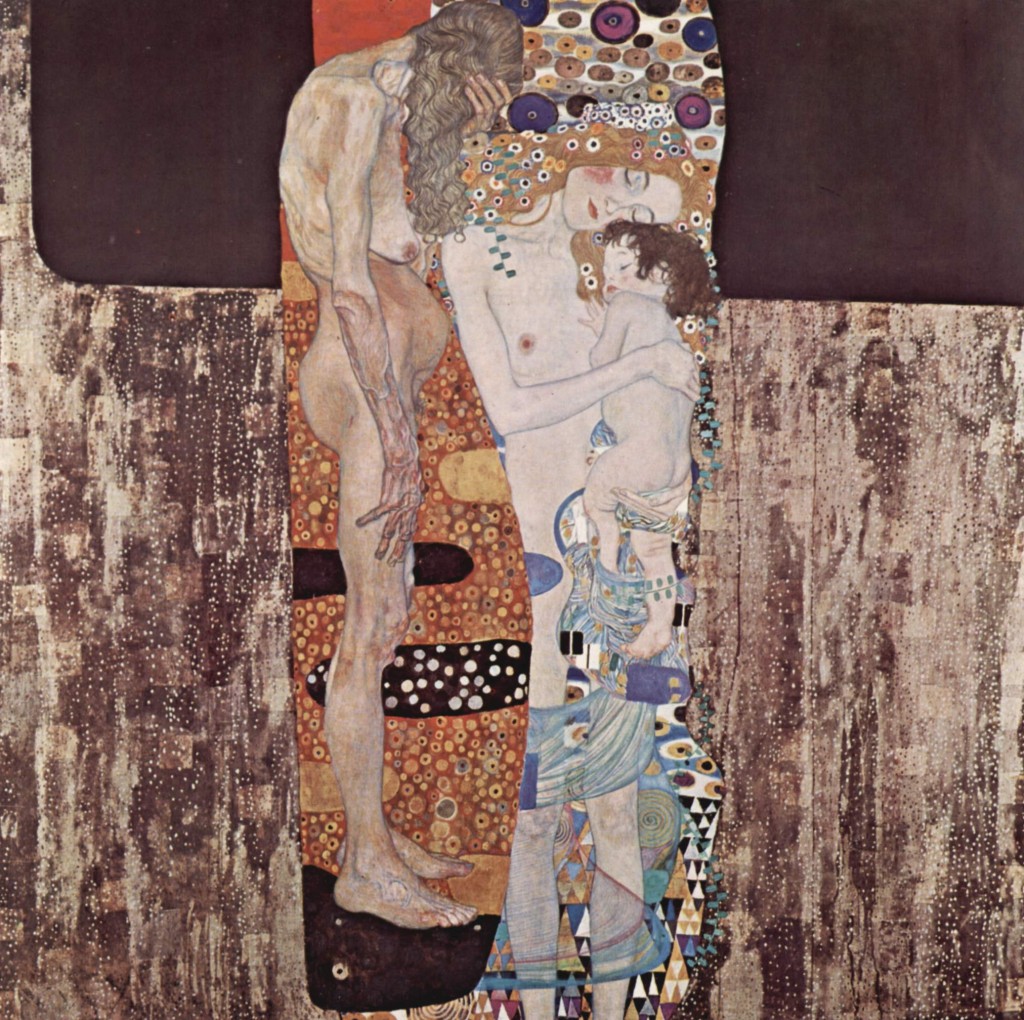 De drie leeftijden van de vrouw, Gustav Klimt, 1905, collectie Galleria nazionale d'arte moderna e contemporanea