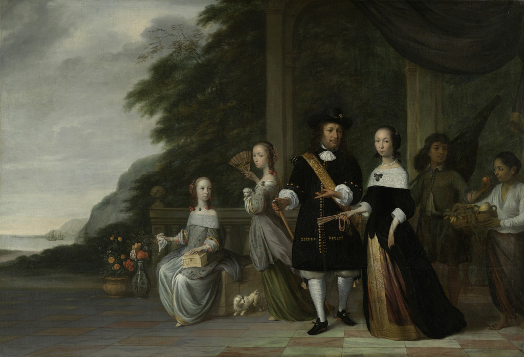 Jacob Jansz. Coeman, Pieter Cnoll en Cornelia van Nijenrode met hun dochters en slaven, collectie Rijksmuseum Amsterdam
