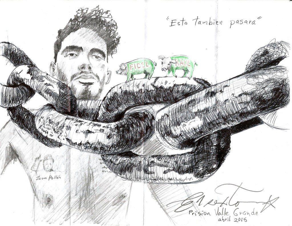 Danilo Maldonado, El Sexto, 'Esto tambien pasara' ('Ook dit zal voorbij gaan'), april 2015