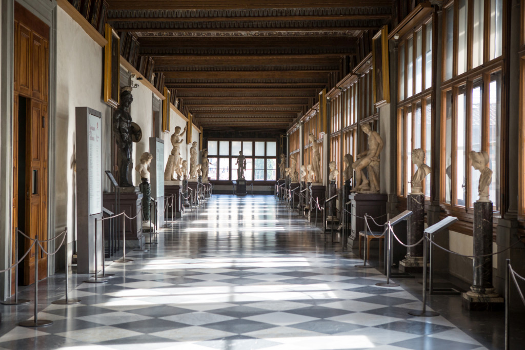 Uffizi, Florence, foto Pathé Art