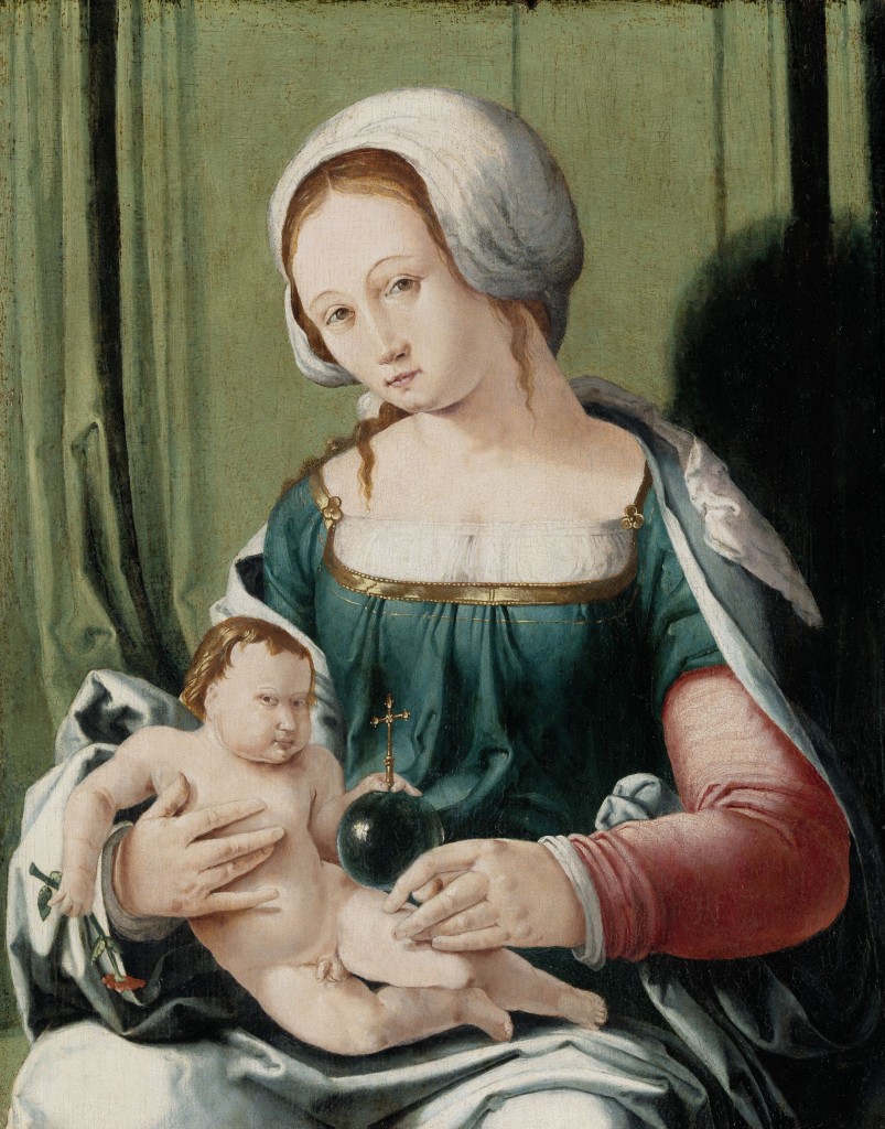 Lucas van Leyden, Madonna met kind, ca 1530, collectie en foto Rijksmuseum
