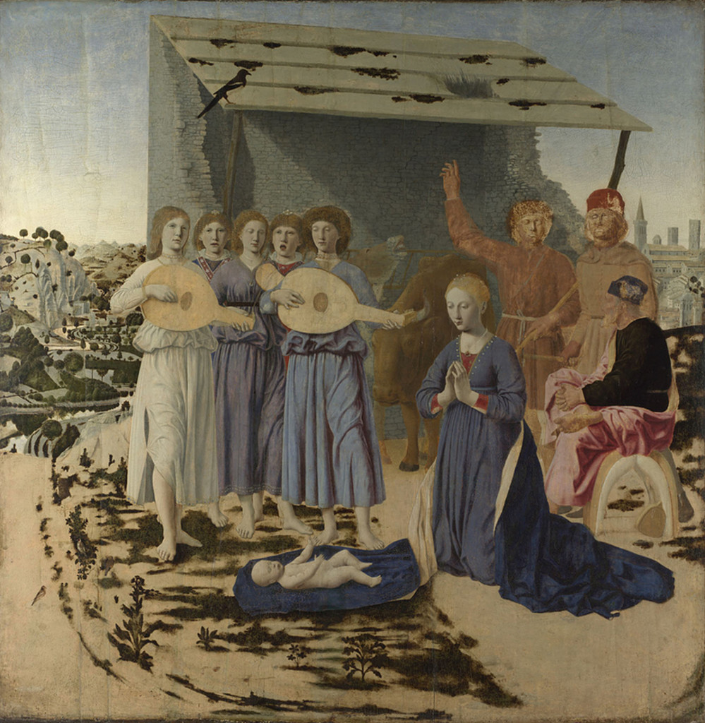 Piero della Francesca, rond 1415/20 - 1492 De Geboorte, The National Gallery 1470-5 Oil on poplar, 124.4 x 122.6 cm Bought, 1874 NG908 http://www.nationalgallery.org.uk/paintings/NG908