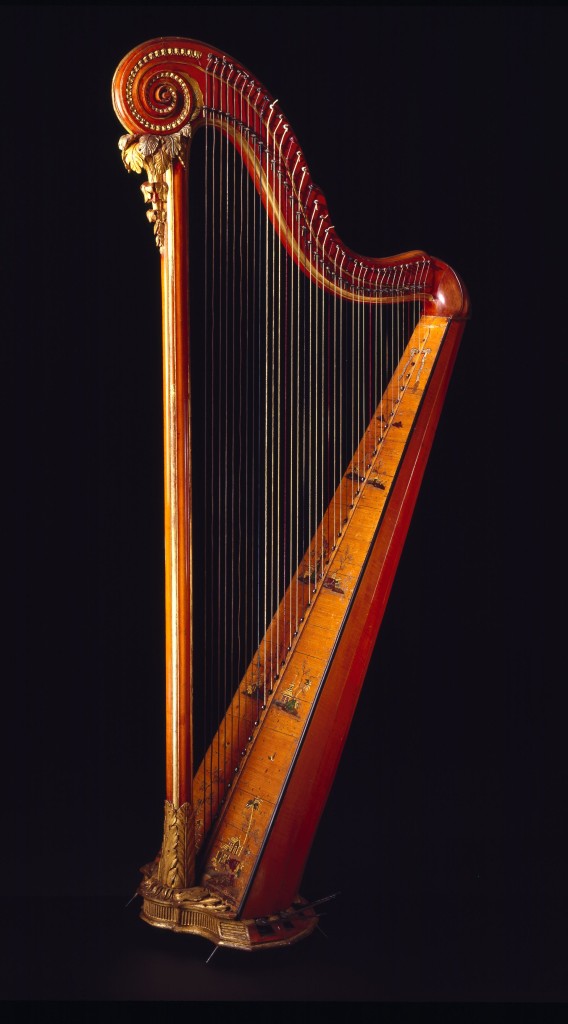 Harp, Georges Cousineau en zoon, ca. 1790, Gemeentemuseum Den Haag