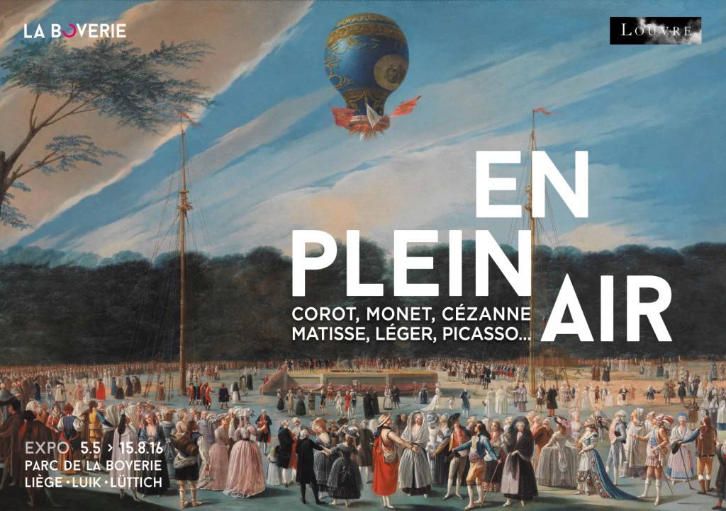 Antonio Carnicero Mancio, Het opstijgen van een luchtballon (een montgolfière) in Aranjuez, collectie Prado, beelddrager expositie