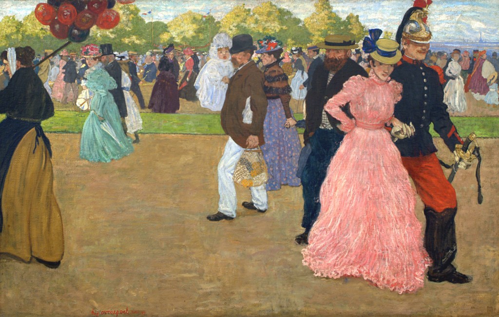 Henri Evenepoel , La pomenade du dimanche Bois de Boulogne, 1899. Foto: Musée de la Boverie 
