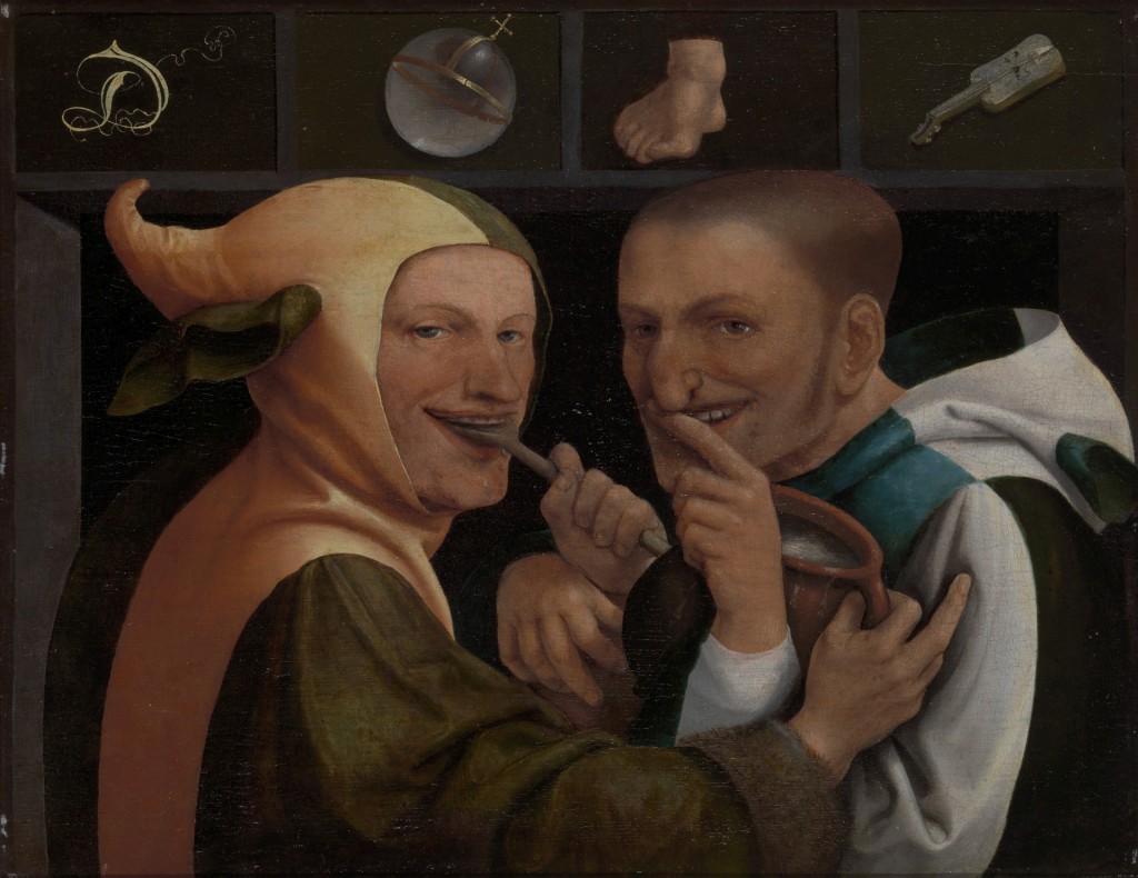 Jan Massys, De wereld voedt veel zotten, circa 1530, olieverf op paneel
