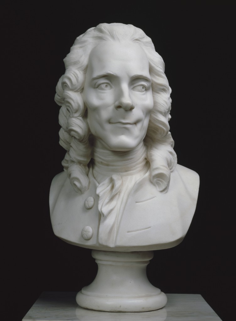 Marie-Anne Collot, Marmerbuste de jonge Voltaire, 1770-1780, c State Hermitage Museum St Petersburg