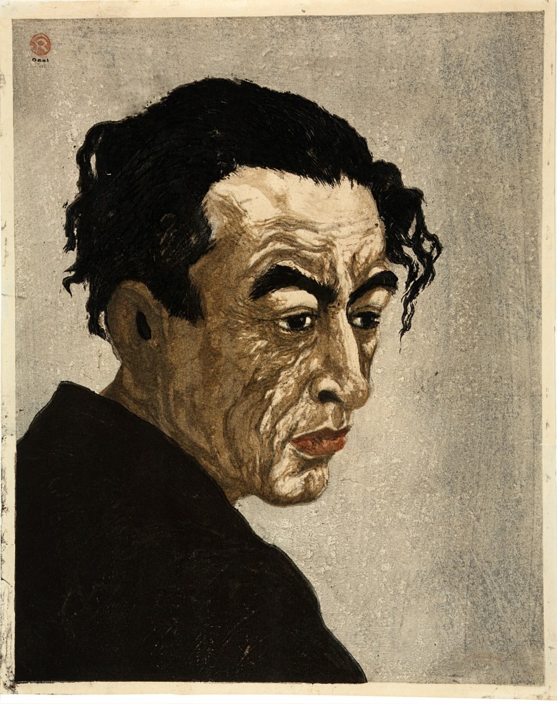 Portret van Hagiwara Sakutaro, Onchi Konshiro (1891-1955), foto Rijksmuseum
