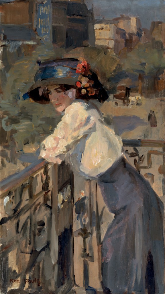 Isaac Israëls (1865-1934), Vrouw op Parijs balkon, collectie Singer Laren foto De Hallen Haarlem