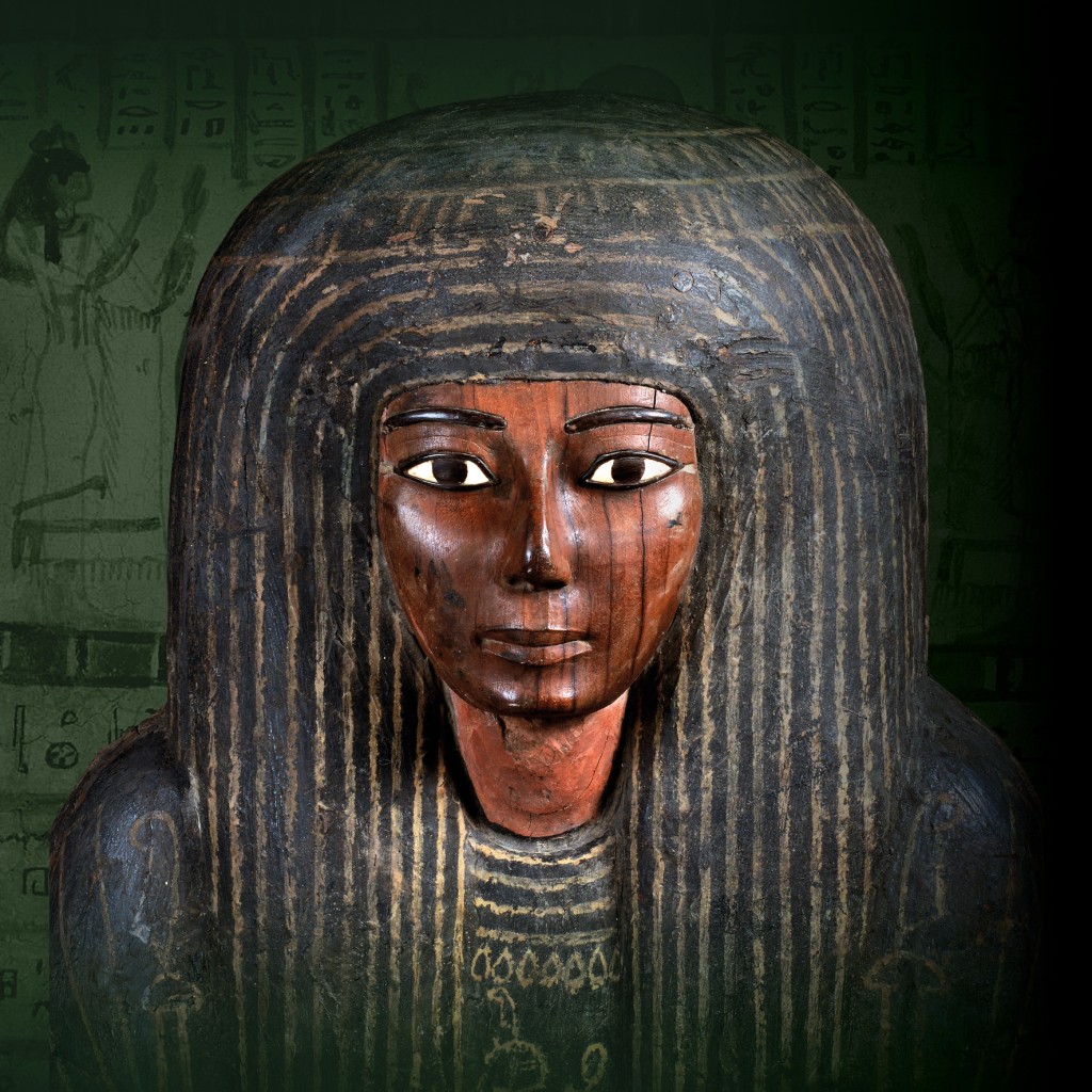 Mummiekist van Panesy, hout, Derde Tussenperiode (22ste dynastie, 943-746 v. Chr.), Thebe, 38 x 54 x 200 cm. Collectie en copyright foto: Rijksmuseum van Oudheden