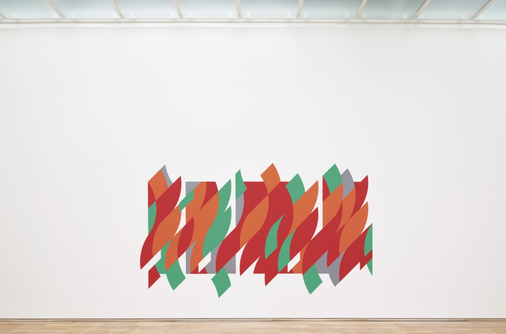 Bridget Riley, Rajasthan (installation view), 2012, Staatsgalerie Stuttgart, bruikleen van de Freunde der Staatsgalerie. c Bridget Riley 2016, foto Gemeentemuseum Den Haag