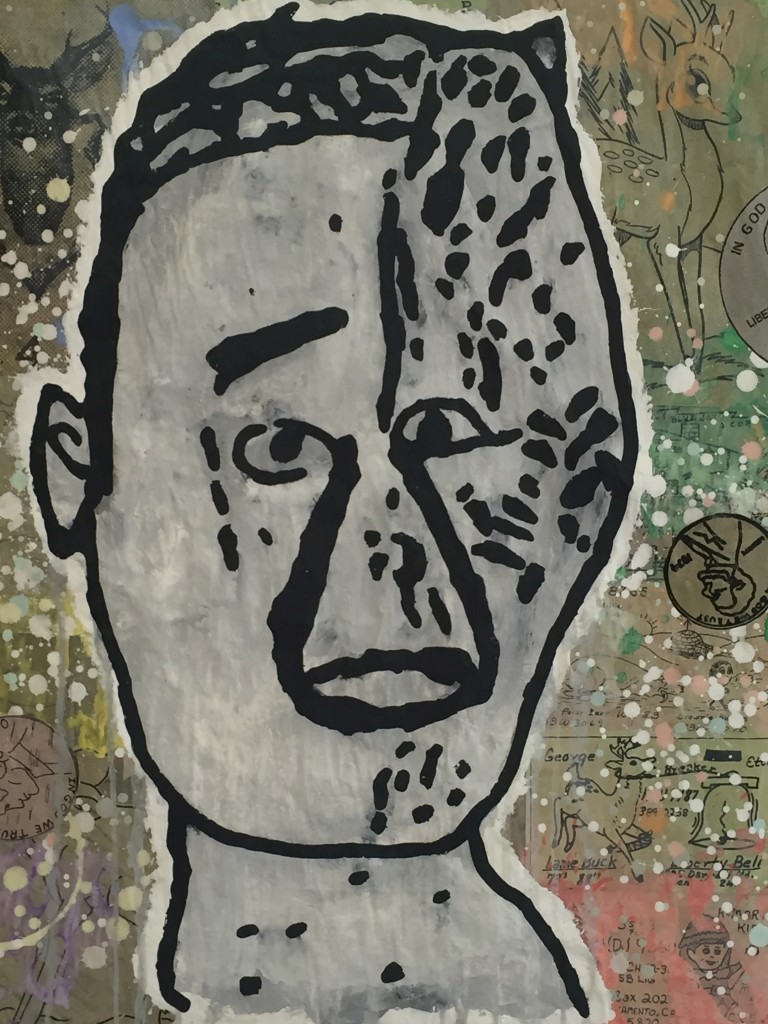 Donald Baechler, Crisis Of Cheek, 2016, detail, eigen foto