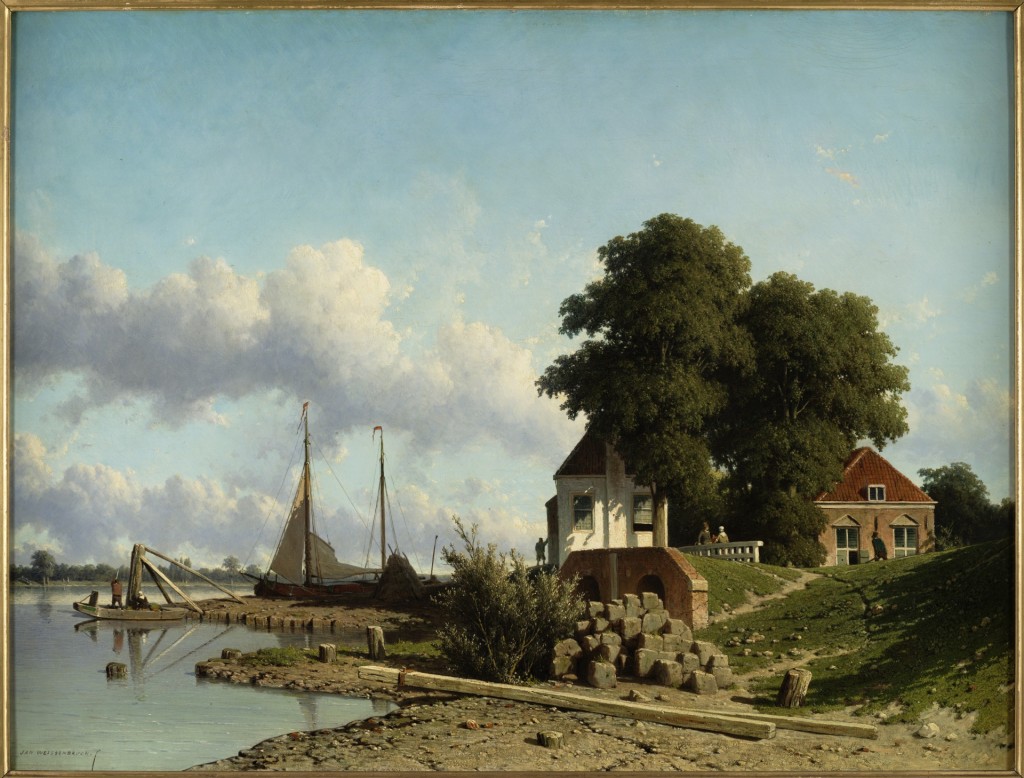 Jan Weissenbruch, Aan de Lek bij Elshout, ca. 1854, olieverf op doek, Teylers Museum, Haarlem
