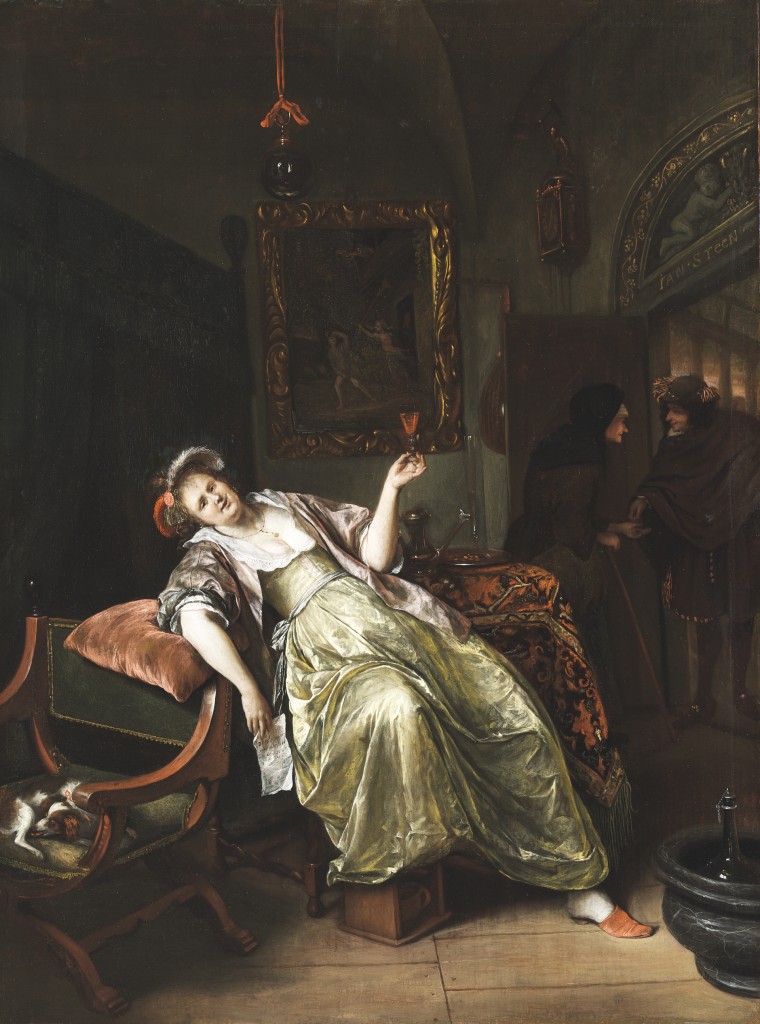 Jan Steen, Dronken vrouw (De koppelaarster?), c. 1665-68, Szépmuvészeti Museum, Boedapest