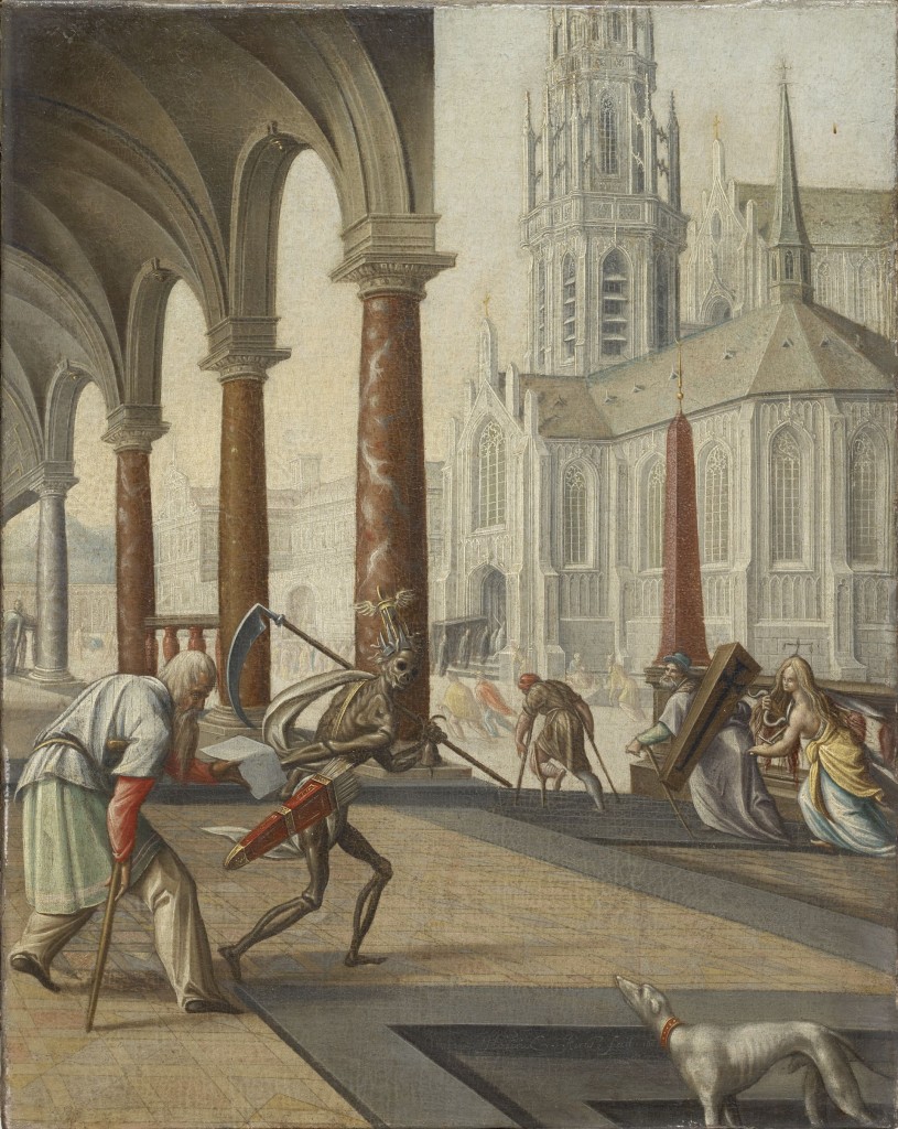 Hendrick Aerts, Allegorie op de ouderdom en de dood, rechterdeel, 1602, foto Museum Bredius