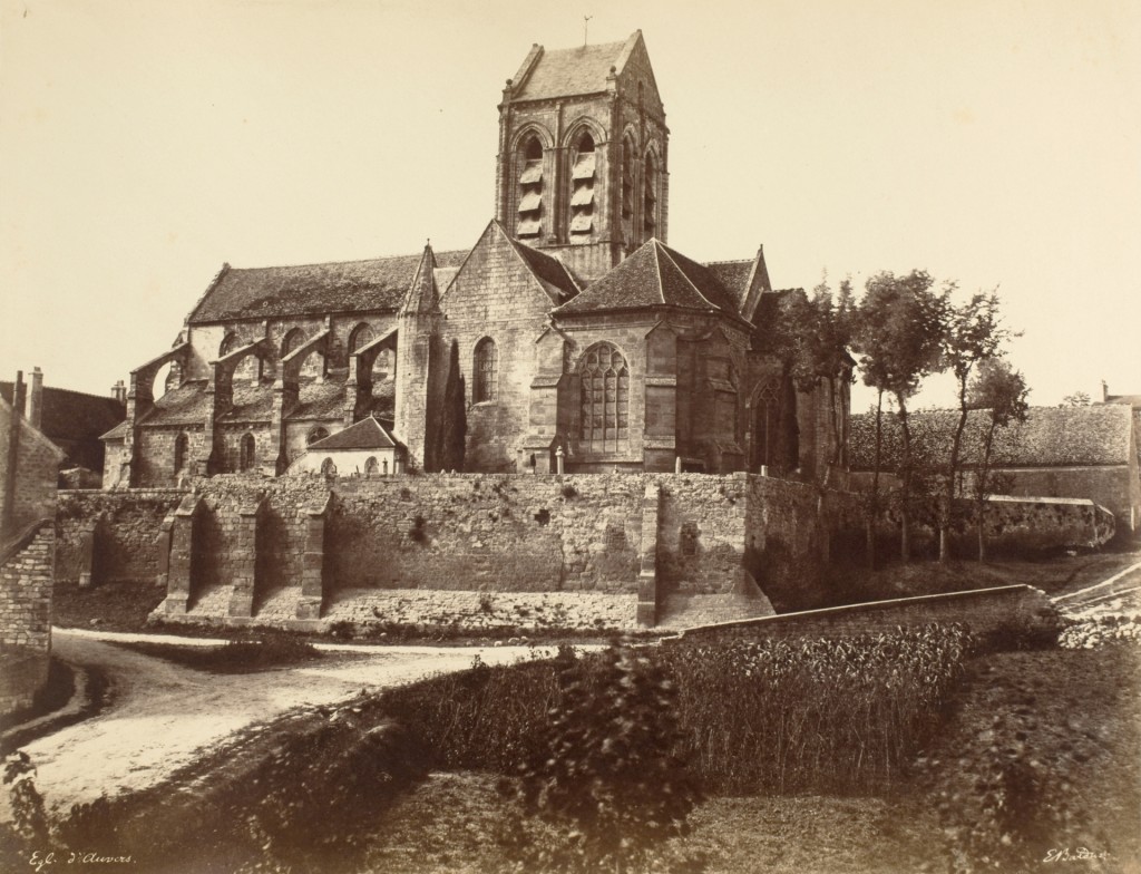 Édouard Baldus, Église d'Áuvers, Chemin de Fer du Nord 1855, courtesy George Eastman Museum Rochester NY