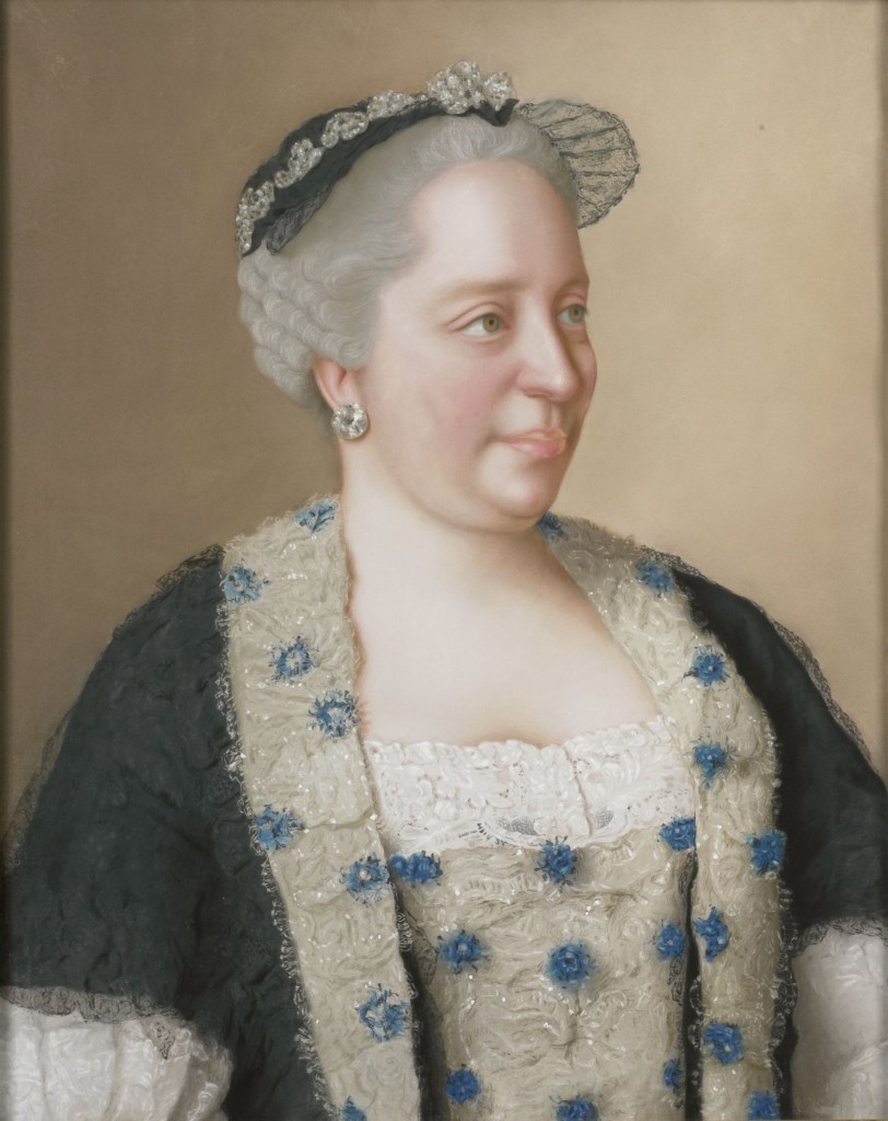 Jean-Étienne Liotard, Maria Theresia, keizerin van Oostenrijk, pastel, 1762, foto Rijksmuseum