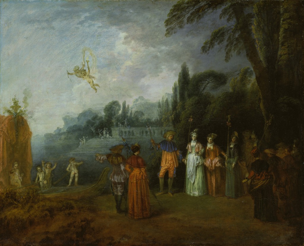 Antoine Watteau, Inscheping voor Cythera, 1709-1712, doek, Städel Museum, Frankfurt am Main