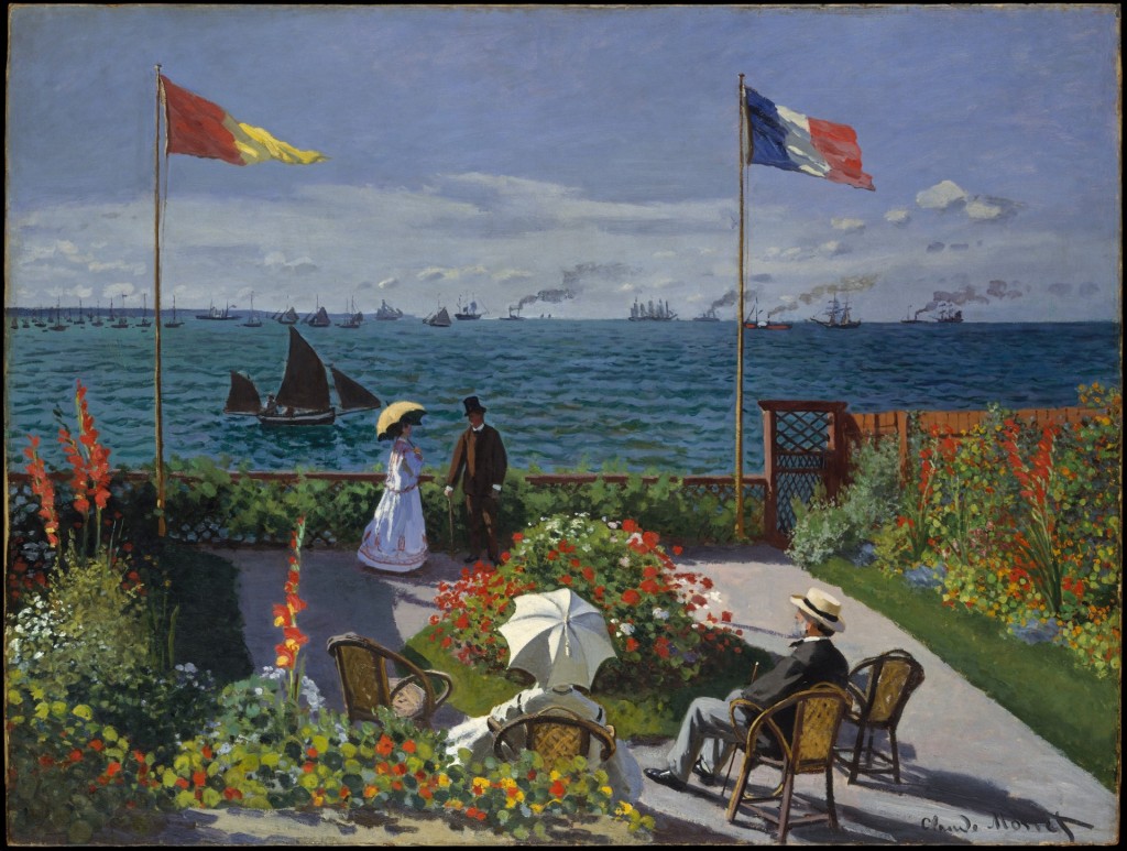 Claude Monet, Garden at Sainte-Adresse, 1867, collectie Metropolitan Museum of Art