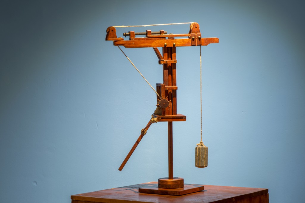 Leonardo da Vinci, hijskraan, foto Paula Romein