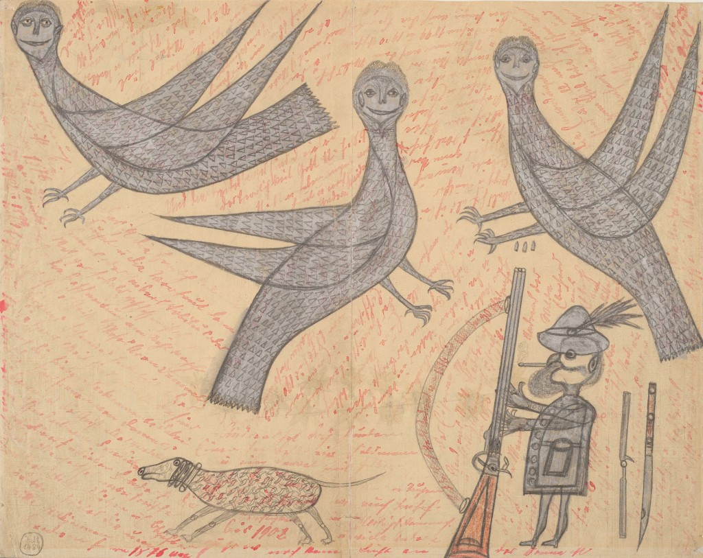 Johann Knopf (psedoniem Knüpfer), 'Geval 90', zonder titel, voor 1910, foto Outsider Art Museum