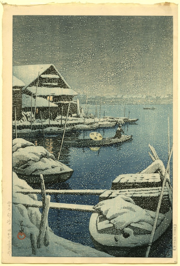 Japanse kleurhoutsnede, gesigneerd 'Hasui', met Kawase zegel, uitgave Watanaba Shozaburo, 1931, Hotei Japanese Prints, PAN
