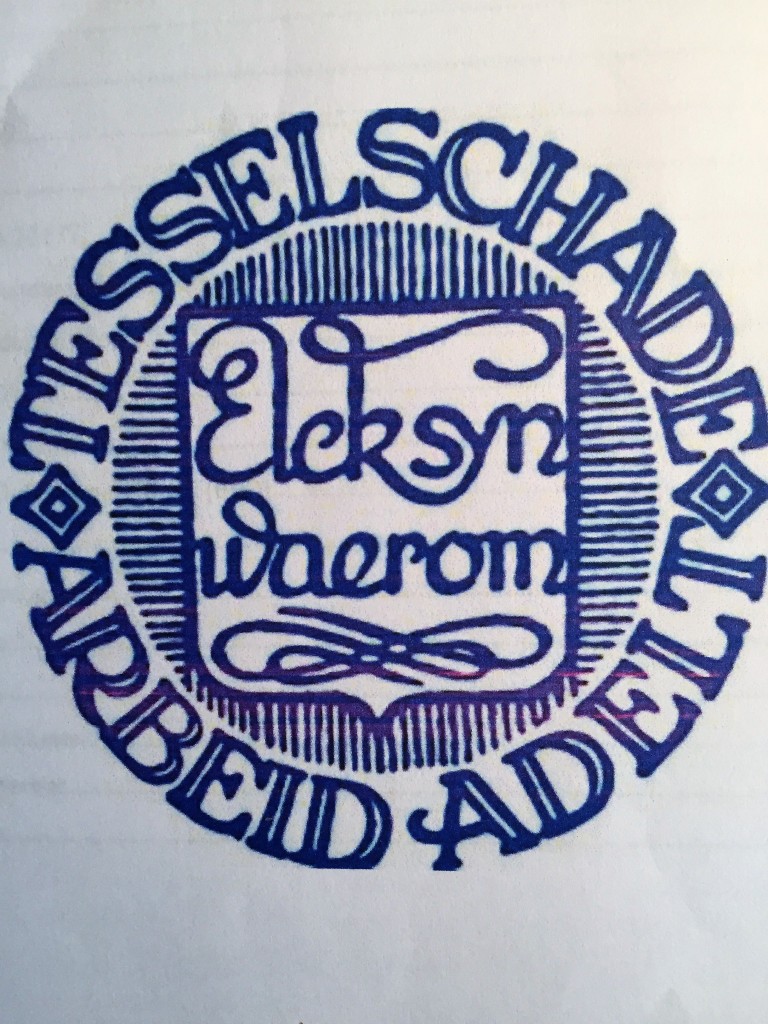 Maria Tesselschade (1594-1649) ondertekende haar brieven met haar lijfspreuk 'Elck syn waerom'