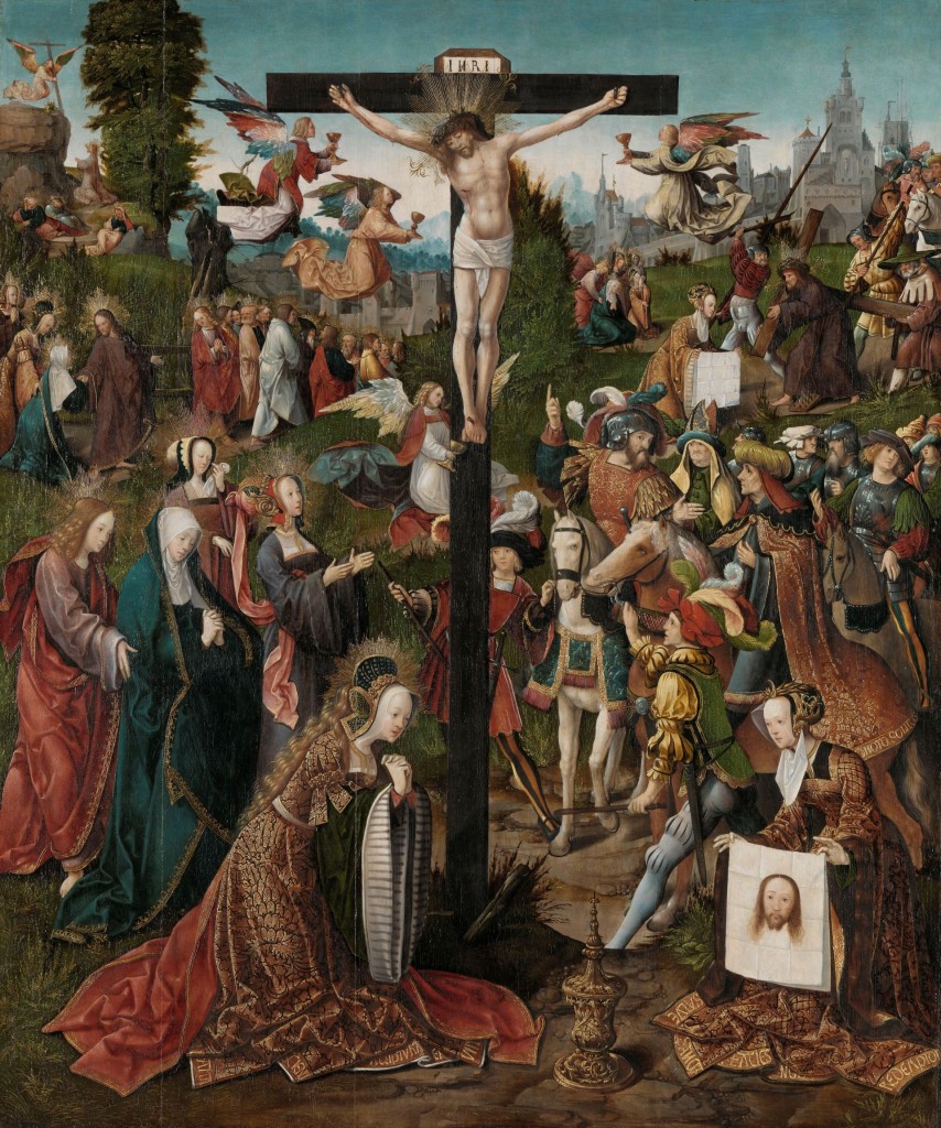 De kruisiging, Jacob Cornelisz. van Oostsanen, ca. 1507 - ca. 1510, olieverf op paneel