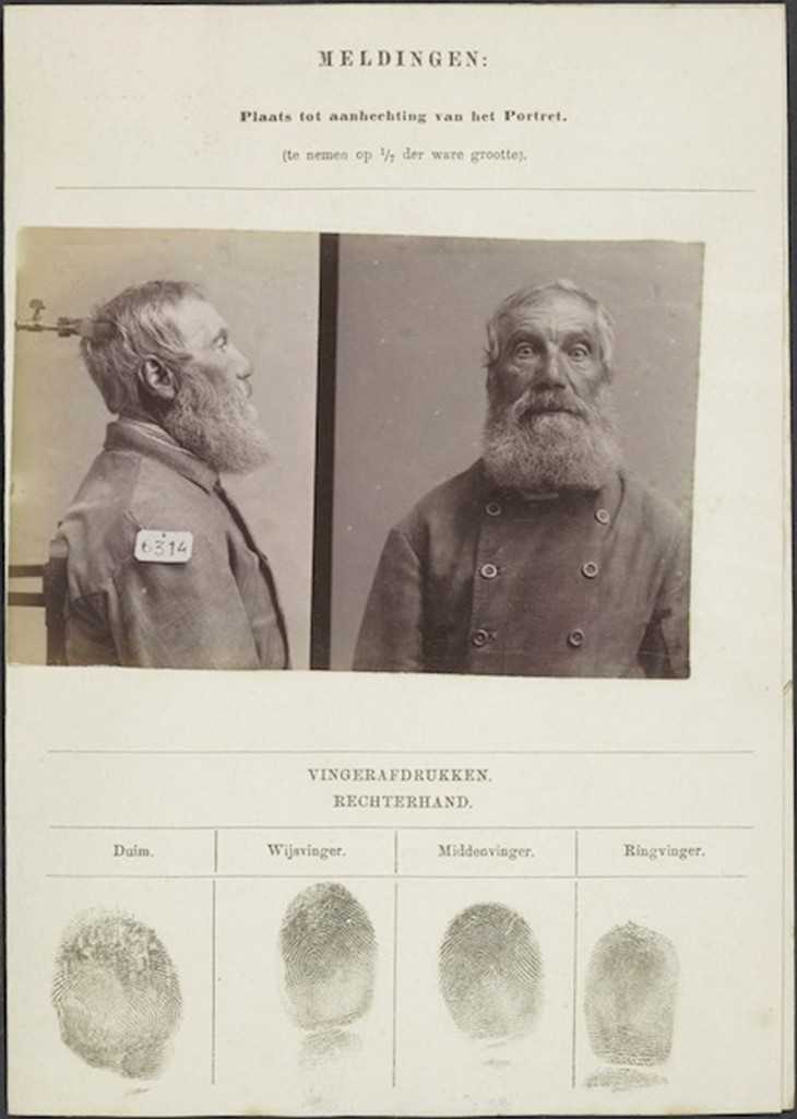 Signalementskaart van Gerrit Lut, een van de 'paupers' uit Veenhuizen